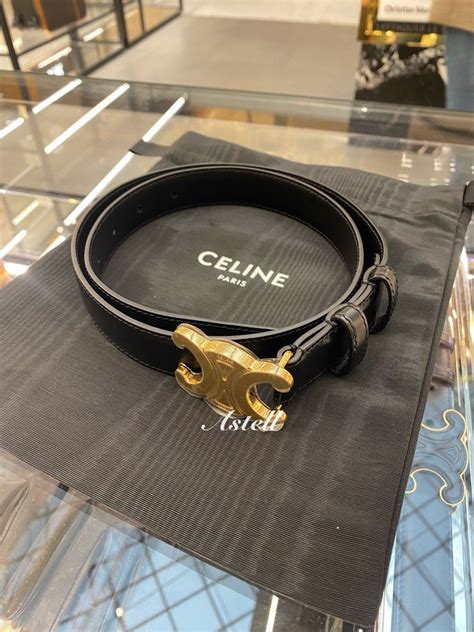 celine ремень|MEDIUM TRIOMPHE BELT IN TAURILLON LEATHER .